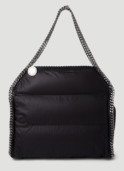 Shop Stella Mccartney Falabella Quilted Tote Bag In Black