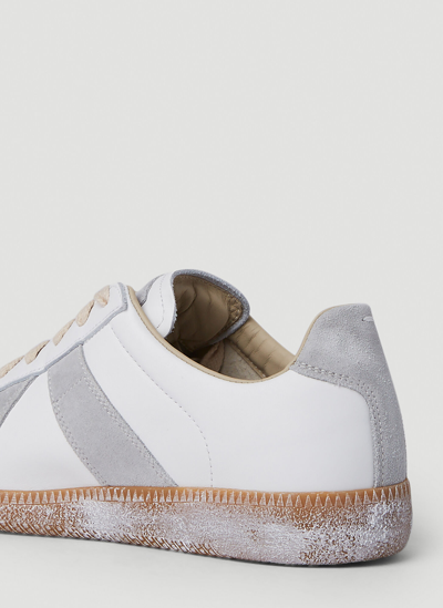 Shop Maison Margiela Deconstructed Replica Sneakers In White