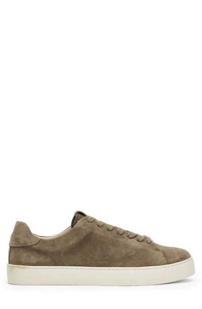 Shop Allsaints Klip Suede Low Top Sneaker In Khaki