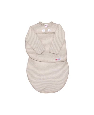 Shop Embe Baby Girls Long Sleeve Swaddle Sack (0-3 Months) Arms-in/arms-out, Legs-in/legs-out In Organic Oatmeal