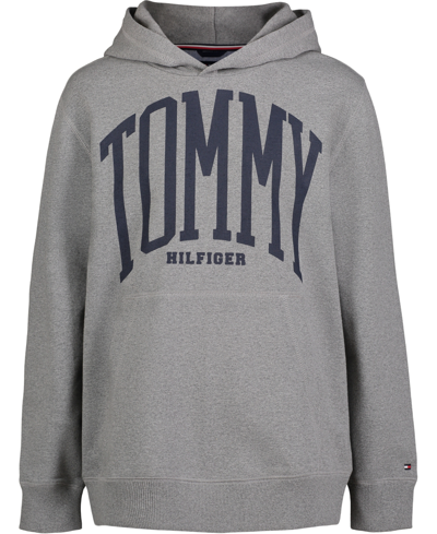 Tommy Hilfiger Kids' Toddler Boys Recycled Tommy Pullover Hoodie In Melange  Gray Heather | ModeSens