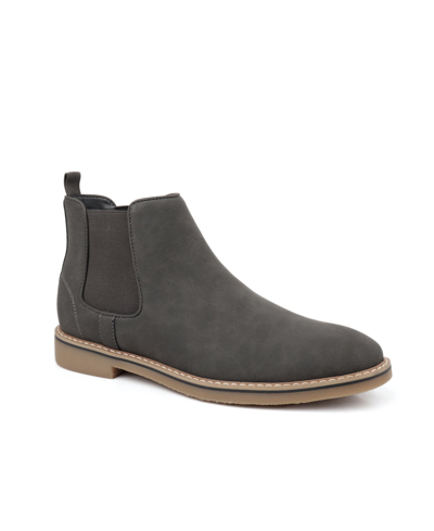 Shop Alfani Anakin Faux Suede Pull On Chelsea Boot, Created For Macy's Men's Shoes In Charcoal