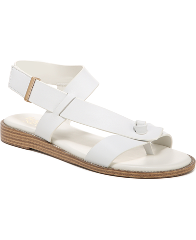 Shop Franco Sarto Glenni Sandals Women's Shoes In White Leather