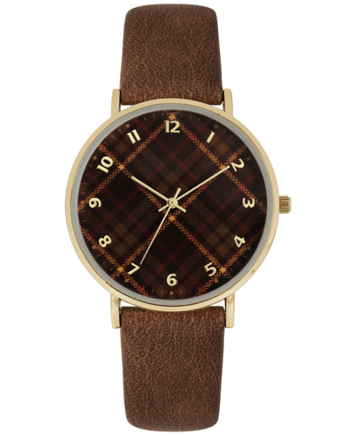 Inc International Concepts Men's Brown Strap Watch 41mm, Created For Macy's  | ModeSens