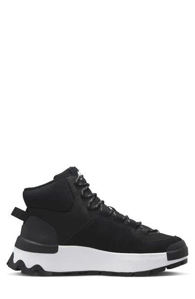Shop Nike City Classic Sneaker Bootie In Black/ White/ Black