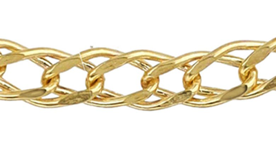 Shop Bony Levy 14k Gold Double Curb Chain Bracelet In 14k Yellow Gold