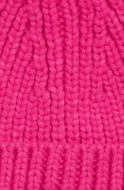 Shop Ugg Chunky Ribbed Beanie In Neon Pink