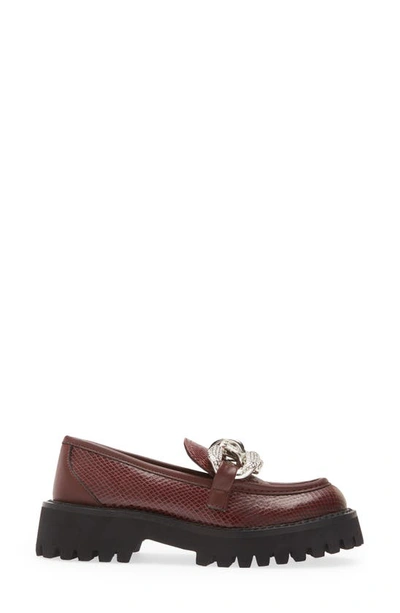 Karl Lagerfeld Women's Giana Lug Loafer Flats Women's Shoes In Andorra Brown