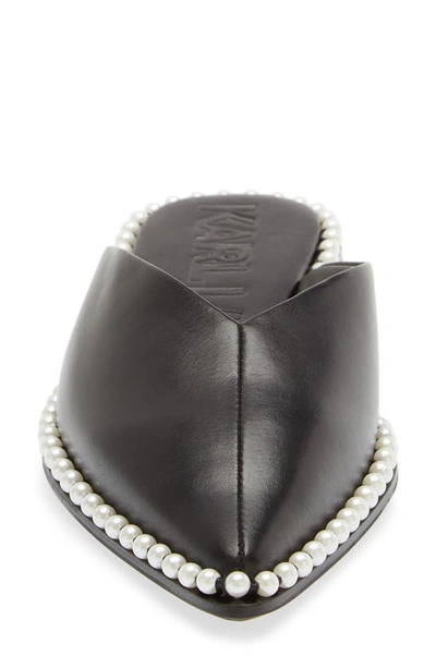 Karl Lagerfeld Women's Vyra Studded Mule Flats In Black