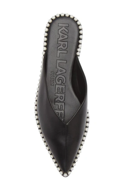 Karl Lagerfeld Women's Vyra Studded Mule Flats In Black