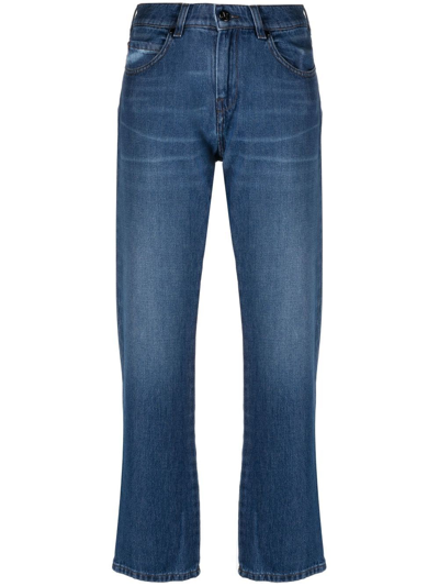 Shop Max Mara Regular Calvina Jeans With High Waist. In Blu