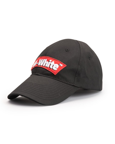 Shop Off-white Candy Logo Baseball Cap In Black / Red
