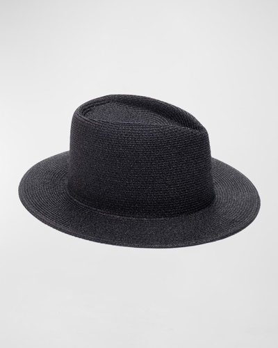 Shop Eugenia Kim Blaine Nylon & Polyester Fedora Hat In Silver