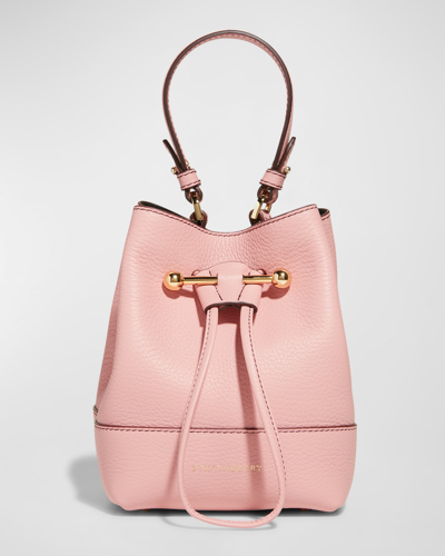 Shop Strathberry Lana Osette Grain Leather Top-handle Bag In Caledonian Pink
