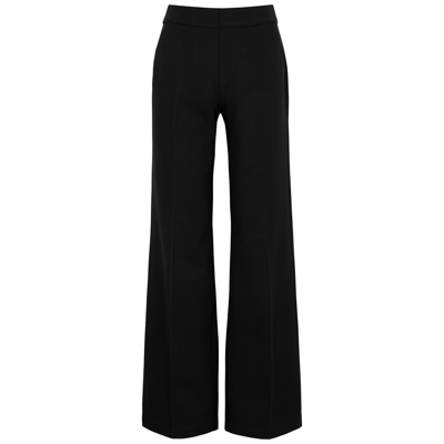 Shop Spanx The Perfect Pant Wide-leg Stretch-jersey Trousers In Black