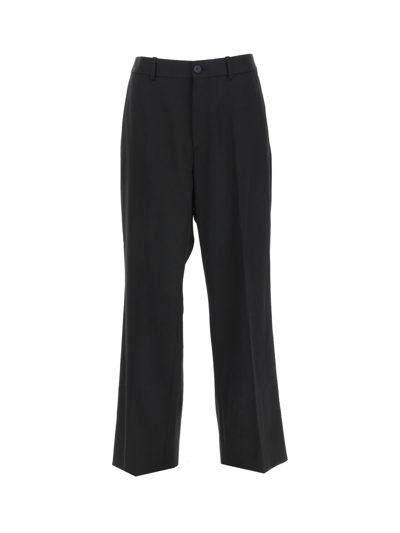 Shop Balenciaga Trousers In Black