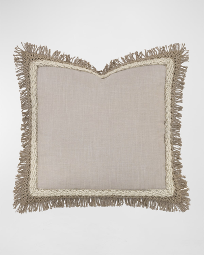 Shop Barclay Butera By Eastern Accents Park City Woven Fringe Decorative Pillow In Assorted