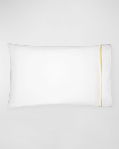 Shop Sferra Grande Hotel King Pillowcase Set In White/banana