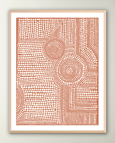 Shop Grand Image Clustered Dots A In Red' Digital Print Wall Art By Natasha Marie