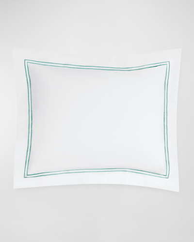 Shop Sferra King New Resort Sham In White/aqua