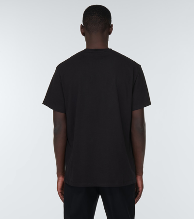 Shop Alexander Mcqueen Logo Cotton T-shirt In Black/mix