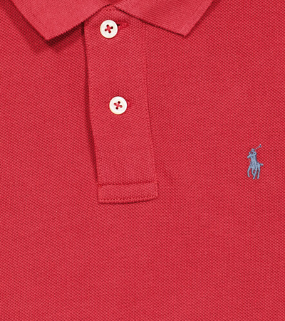 Shop Polo Ralph Lauren Cotton Piqué Polo Shirt In Chili Pepper