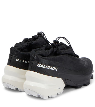 mm6 maison margiela black salomon edition cross low sneakers