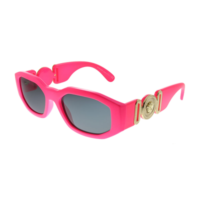 Shop Versace Ve 4361 531887 Unisex Geometric Sunglasses In Pink
