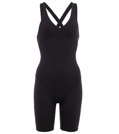 Shop Alo Yoga Airbrush Real Bodysuit In Black