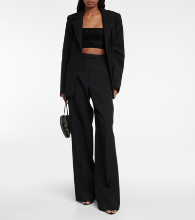 Alaïa Black Velvet Bustier In Black