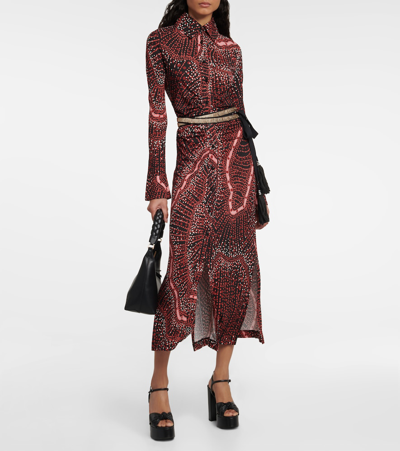 Shop Altuzarra Claudia Printed Shirt Dress In Black