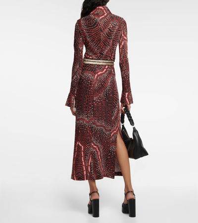 Shop Altuzarra Claudia Printed Shirt Dress In Black