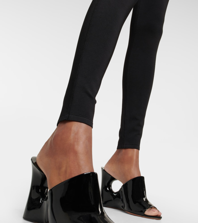 Alaïa Semi-sheer Bodysuit In Black