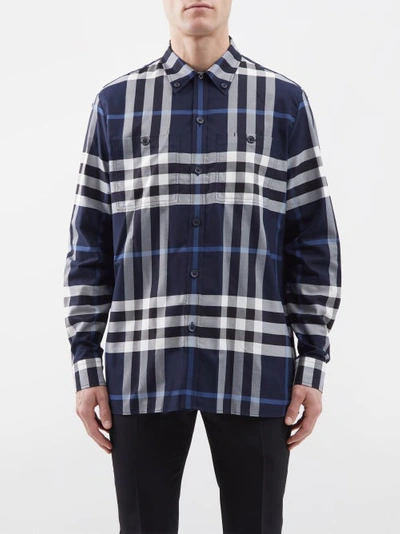Burberry exploded 2024 check men's shirt