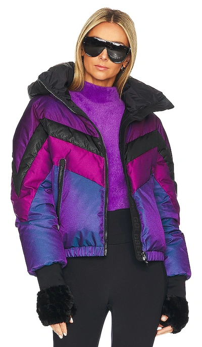Goldbergh Colorblock Ski Jacket In Amethyst | ModeSens