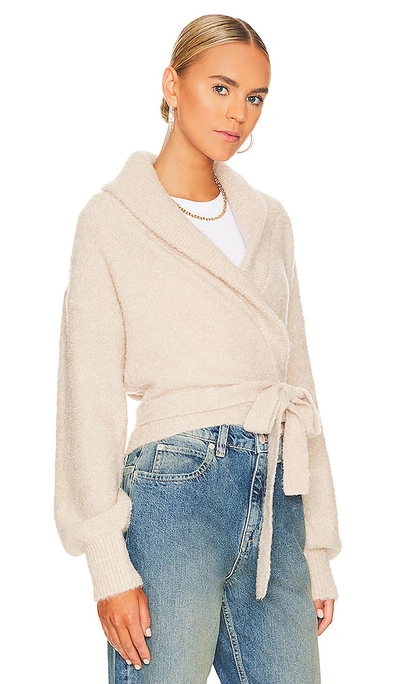 525 Boucle Ballerina Wrap In Oat