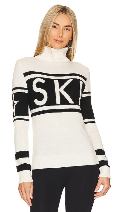 Perfect Moment Schild Ski-intarsia Roll-neck Merino Sweater In White