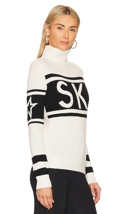 Perfect Moment Schild Ski-intarsia Roll-neck Merino Sweater In White