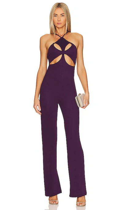 Shop Ow Collection X Revolve Fleur Jumpsuit In Blueberry Purple