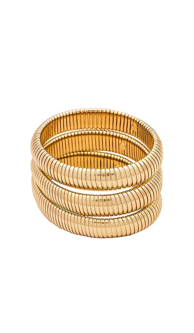 Shop Ettika Stretchy Bracelet Set In Gold