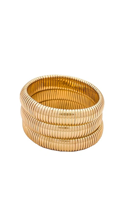 Shop Ettika Stretchy Bracelet Set In Gold