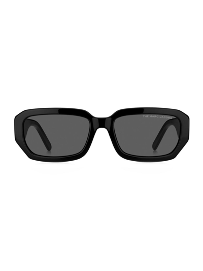 Shop Marc Jacobs Women's Marc 614 56mm Rectangular Sunglasses In Black