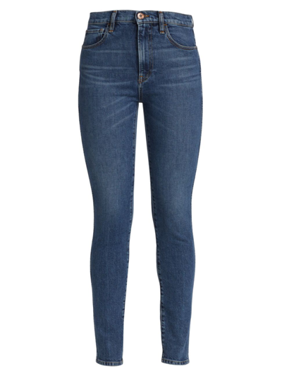 Shop 3x1 Women's Authentic Mid-rise Straight-leg Jeans In Dark Vintage
