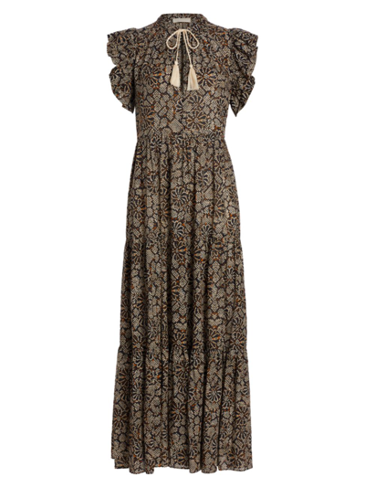 Shop Ulla Johnson Women's Arinella Cover-up Maxi Dress In Smoky Quartz