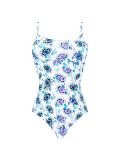 Shop Vilebrequin Women's Flash Flow One-piece Swimsuit In Purple Blue