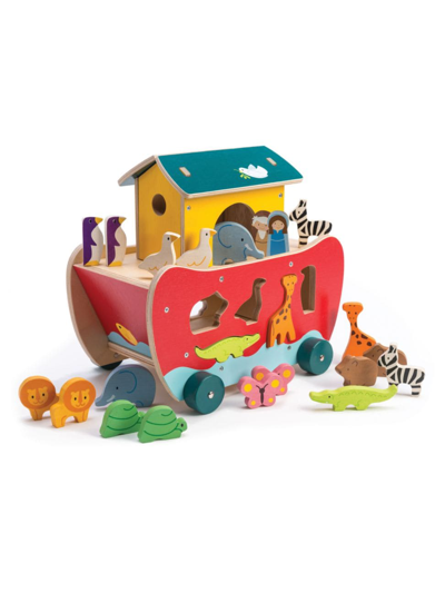 Shop Tender Leaf Toys Noah's Shape Sorter Ark In Neutral