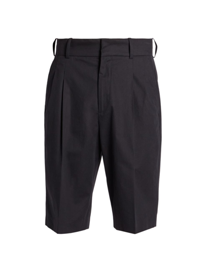 Shop Kenzo Men's Chino Cargo Workwear Shorts In Black
