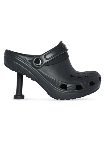 Shop Balenciaga Women's Crocs Madame 80mm In Black