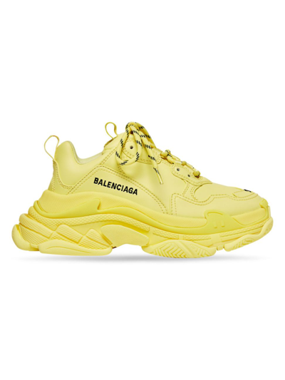 Shop Balenciaga Women's Triple S Sneaker In Light Yellow