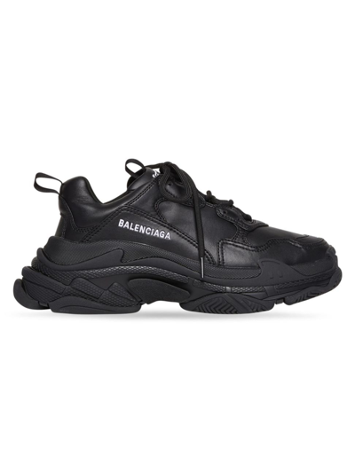 Shop Balenciaga Women's Triple S Sneaker In Black